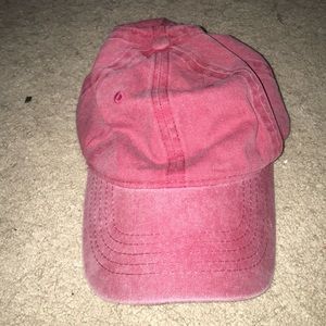 faded red hat